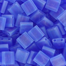 Miyuki tila 5x5mm beads - Matted transparent sapphire ab TL-150FR